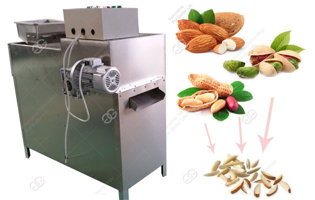 cashew nut strip cutting processing machine