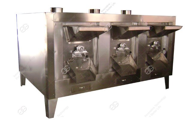 high efficiency cashew nut roasting machine